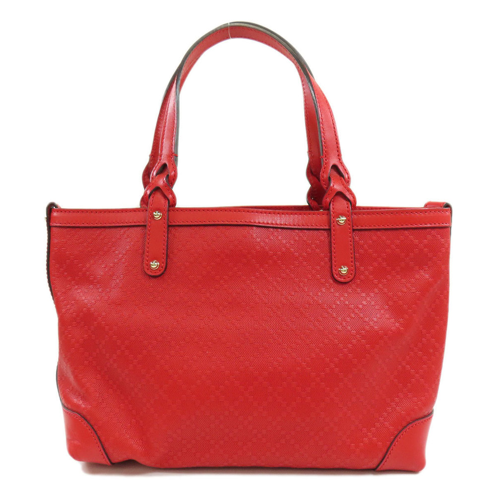 Gucci Diamante Handbag Leather Red - Picture 2 of 9